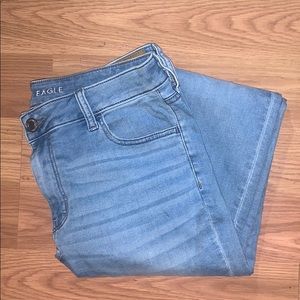 Light blue American eagle jeggings